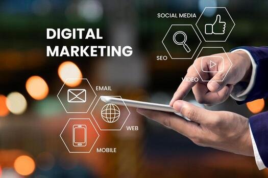 How Businesses Can Maintain Brand Identity While Using AI Website Builders Digital Marketing Online Marketing And Digital Marketing Background Photo 1